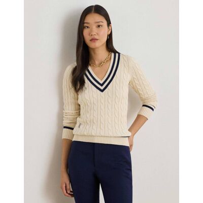 Polo Ralph Lauren LAUREN RALPH LAUREN Sweter Regular Fit kremowy XS Polo Ralph Lauren LAUREN RALPH LAUREN Sweter Regular Fit kremowy XS