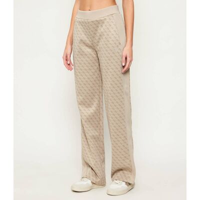 Guess ACTIVE Spodnie dresowe MAYA Relaxed fit beżowy XL Guess ACTIVE Spodnie dresowe MAYA Relaxed fit beżowy XL