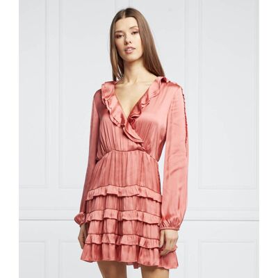 Pinko Satynowa sukienka ARDEA łososiowy 36 Pinko Satynowa sukienka ARDEA łososiowy 36