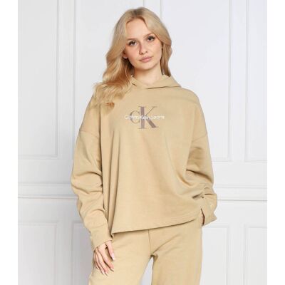 Calvin Klein Jeans Bluza ARCHIVAL MONOLOGO Oversize fit beżowy M Calvin Klein Jeans Bluza ARCHIVAL MONOLOGO Oversize fit beżowy M
