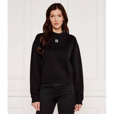 HUGO Bluza DAXANDRIA Relaxed fit czarny L HUGO Bluza DAXANDRIA Relaxed fit czarny L