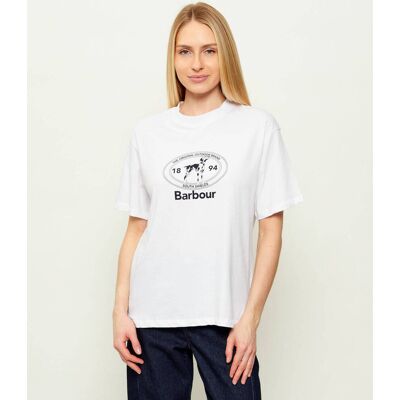 Barbour T-shirt Fern Relaxed fit biały 36 Barbour T-shirt Fern Relaxed fit biały 36