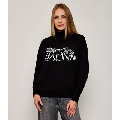 Balmain Bluza Oversize fit czarny XS Balmain Bluza Oversize fit czarny XS