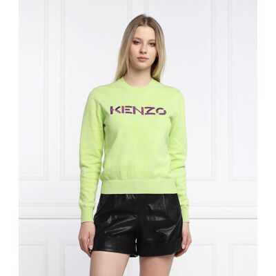 Kenzo Sweter Regular Fit zielony S Kenzo Sweter Regular Fit zielony S