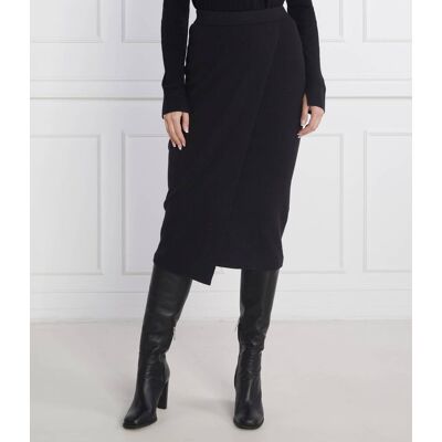 Calvin Klein Spódnica z dodatkiem wełny czarny XS Calvin Klein Spódnica z dodatkiem wełny czarny XS