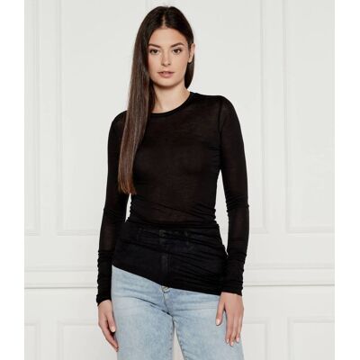 MAX&Co.; Bluzka ORIONE Slim Fit z dodatkiem wełny czarny XS MAX&Co.; Bluzka ORIONE Slim Fit z dodatkiem wełny czarny XS