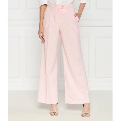Liu Jo Spodnie flare fit pudrowy róż 40 Liu Jo Spodnie flare fit pudrowy róż 40