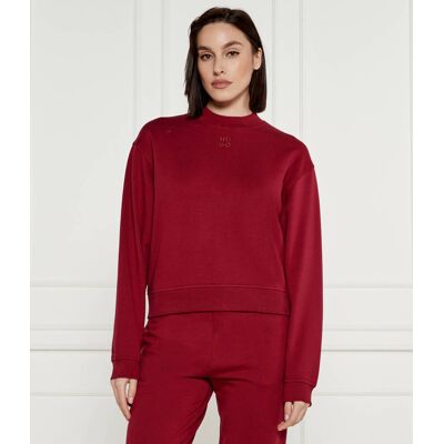 HUGO Bluza DAXANDRIA Relaxed fit bordowy XL HUGO Bluza DAXANDRIA Relaxed fit bordowy XL