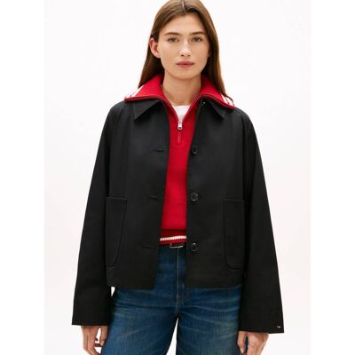 Tommy Hilfiger Kurtka Loose fit czarny L Tommy Hilfiger Kurtka Loose fit czarny L