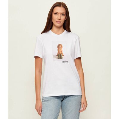 Barbour T-shirt Bedale Regular Fit biały 38 Barbour T-shirt Bedale Regular Fit biały 38