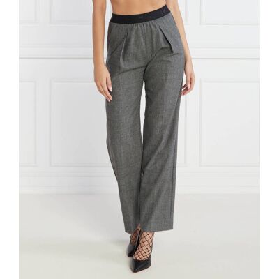 Pinko Spodnie Loose fit z dodatkiem wełny grafitowy 38 Pinko Spodnie Loose fit z dodatkiem wełny grafitowy 38