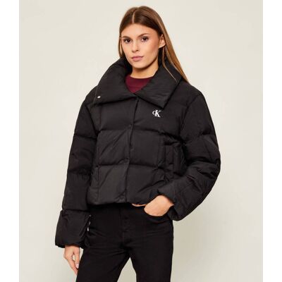Calvin Klein Jeans Puchowa kurtka Relaxed fit czarny XXS Calvin Klein Jeans Puchowa kurtka Relaxed fit czarny XXS