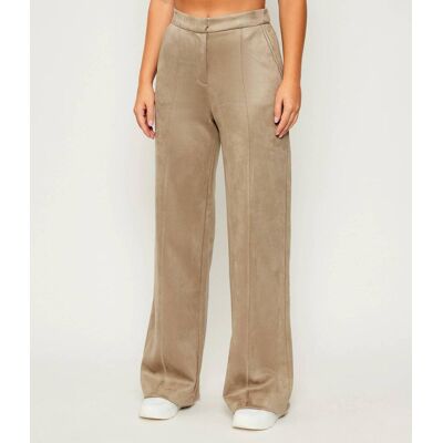 Guess Spodnie Relaxed fit beżowy S Guess Spodnie Relaxed fit beżowy S