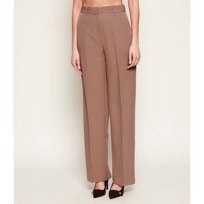 Guess Spodnie NAUSICA Regular Fit beżowy XS Guess Spodnie NAUSICA Regular Fit beżowy XS