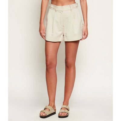 Guess Jeansowe szorty CORELINE Regular Fit beżowy L Guess Jeansowe szorty CORELINE Regular Fit beżowy L