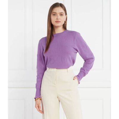 Pinko Kaszmirowy sweter Regular Fit fioletowy XS Pinko Kaszmirowy sweter Regular Fit fioletowy XS