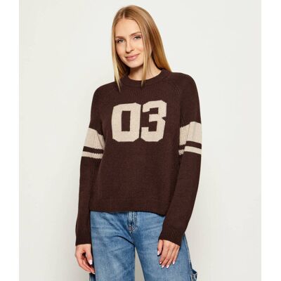 Ba&sh; Kaszmirowy sweter COBE Regular Fit brązowy S Ba&sh; Kaszmirowy sweter COBE Regular Fit brązowy S