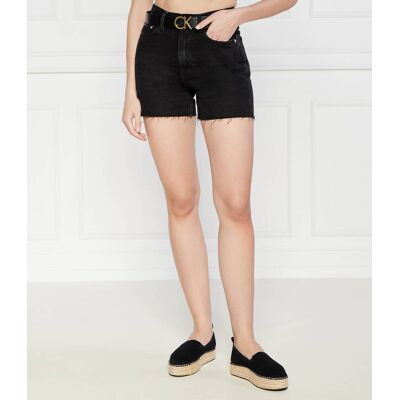 Calvin Klein Jeans Jeansowe szorty Mom Fit czarny 26 Calvin Klein Jeans Jeansowe szorty Mom Fit czarny 26