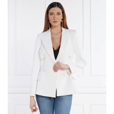 Elisabetta Franchi Marynarka Slim Fit biały 40 Elisabetta Franchi Marynarka Slim Fit biały 40