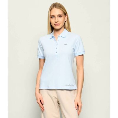 Aeronautica Militare Polo Regular Fit błękitny M Aeronautica Militare Polo Regular Fit błękitny M