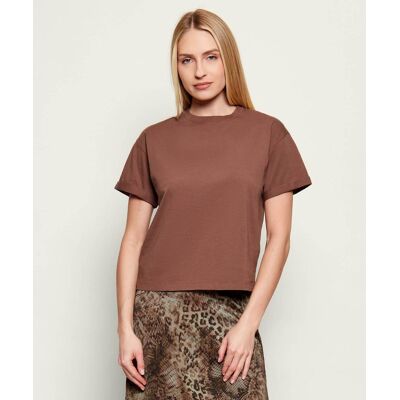 Ba&sh; T-shirt ROSIE Loose fit brązowy M Ba&sh; T-shirt ROSIE Loose fit brązowy M