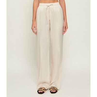 Gaëlle Paris Lniane spodnie Loose fit beżowy 38 Gaëlle Paris Lniane spodnie Loose fit beżowy 38