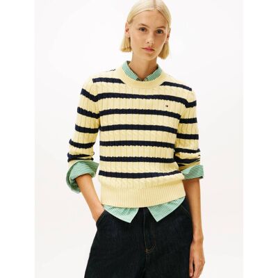 Tommy Hilfiger Sweter Regular Fit żółty XS Tommy Hilfiger Sweter Regular Fit żółty XS