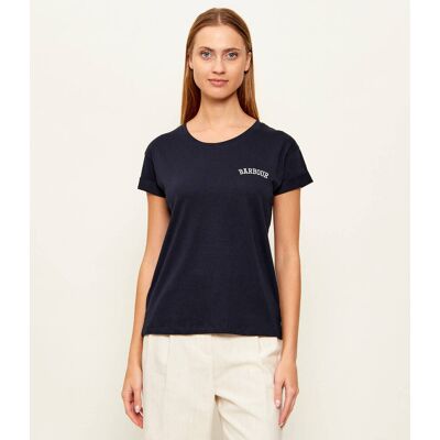 Barbour T-shirt Bede Regular Fit granatowy 44 Barbour T-shirt Bede Regular Fit granatowy 44