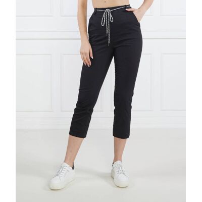 Patrizia Pepe Spodnie Cropped Fit czarny 36 Patrizia Pepe Spodnie Cropped Fit czarny 36