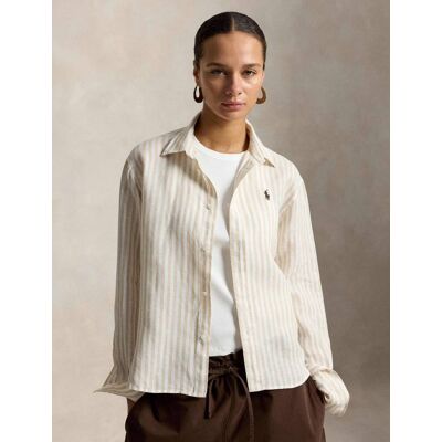 Polo Ralph Lauren Lniana koszula Relaxed fit beżowy XL Polo Ralph Lauren Lniana koszula Relaxed fit beżowy XL