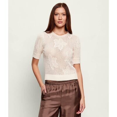 Marella Sweter MLLFUNGO Slim Fit beżowy XS Marella Sweter MLLFUNGO Slim Fit beżowy XS