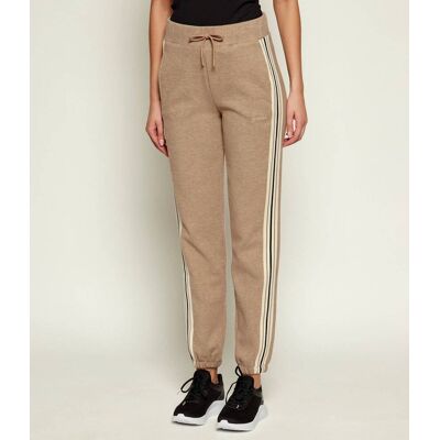 Guess ACTIVE Spodnie jogger MURIEL Regular Fit z dodatkiem wełny brązowy M Guess ACTIVE Spodnie jogger MURIEL Regular Fit z dodatkiem wełny brązowy M