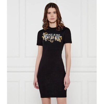 Versace Jeans Couture Sukienka Barocco czarny S Versace Jeans Couture Sukienka Barocco czarny S