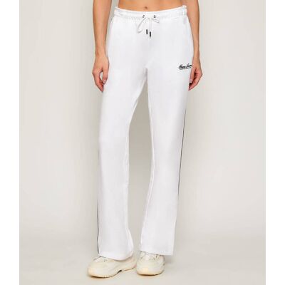 Guess Jeans Spodnie dresowe flare fit biały L Guess Jeans Spodnie dresowe flare fit biały L