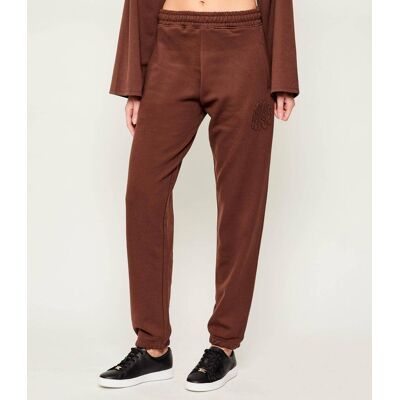 Hugo Blue Spodnie dresowe Naleisy_B Relaxed fit brązowy XS Hugo Blue Spodnie dresowe Naleisy_B Relaxed fit brązowy XS