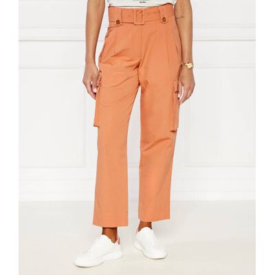 TWINSET Spodnie cargo Loose fit pomarańczowy 34 TWINSET Spodnie cargo Loose fit pomarańczowy 34