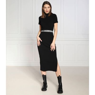 Karl Lagerfeld Sukienka sslv czarny L Karl Lagerfeld Sukienka sslv czarny L