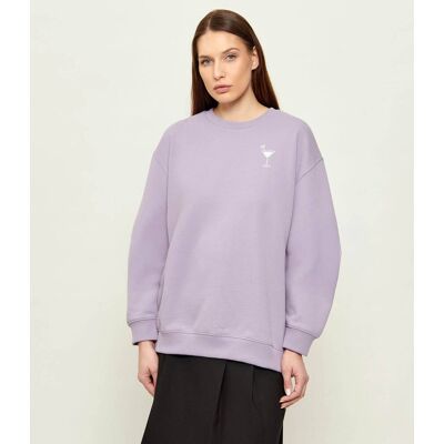 Hugo Blue Bluza Classic Oversize fit fioletowy S Hugo Blue Bluza Classic Oversize fit fioletowy S