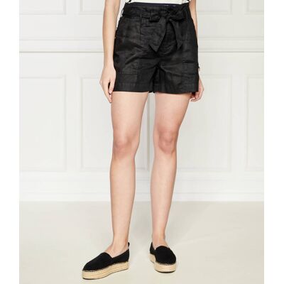 Polo Ralph Lauren LAUREN RALPH LAUREN Lniane szorty DAVIANA Regular Fit czarny S Polo Ralph Lauren LAUREN RALPH LAUREN Lniane szorty DAVIANA Regular Fit czarny S