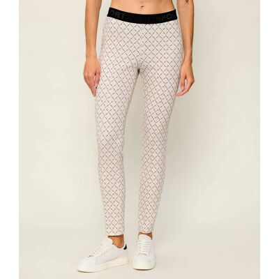 Marc Cain Legginsy Slim Fit beżowy 34 Marc Cain Legginsy Slim Fit beżowy 34