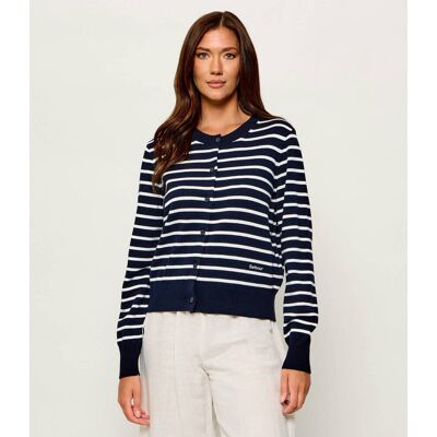 Barbour Kardigan Baiton Regular Fit granatowy 42 Barbour Kardigan Baiton Regular Fit granatowy 42