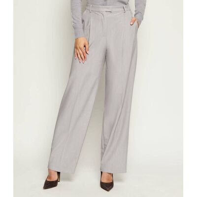 Patrizia Pepe Spodnie flare fit szary 34 Patrizia Pepe Spodnie flare fit szary 34