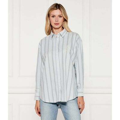 Guess Jeans Koszula Oversize fit błękitny L Guess Jeans Koszula Oversize fit błękitny L