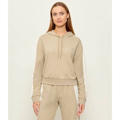 Giorgio Armani Exchange Bluza Loose fit beżowy M Giorgio Armani Exchange Bluza Loose fit beżowy M