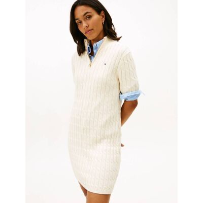 Tommy Hilfiger Sukienka kremowy S Tommy Hilfiger Sukienka kremowy S