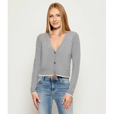 Pinko Wełniany kardigan STROMBOLI Regular Fit z dodatkiem kaszmiru szary L Pinko Wełniany kardigan STROMBOLI Regular Fit z dodatkiem kaszmiru szary L