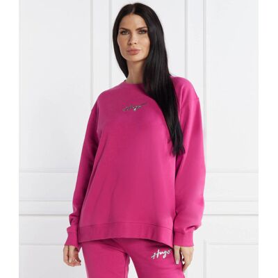 HUGO Bluza Classic Crew_1 Oversize fit fuksja L HUGO Bluza Classic Crew_1 Oversize fit fuksja L