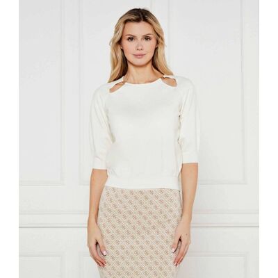 TWINSET Sweter Loose fit biały M TWINSET Sweter Loose fit biały M