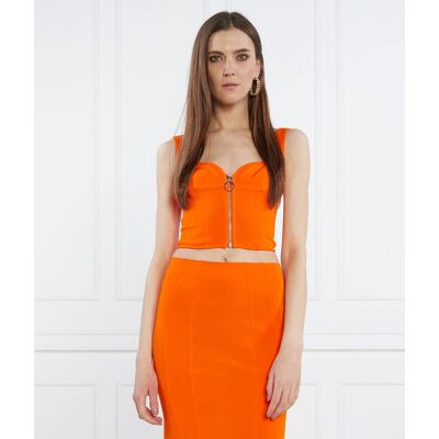 Pinko Top TRADITORE Cropped Fit pomarańczowy 36 Pinko Top TRADITORE Cropped Fit pomarańczowy 36