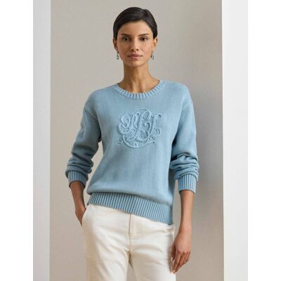 Polo Ralph Lauren LAUREN RALPH LAUREN Sweter RIEDNEE Relaxed fit niebieski S Polo Ralph Lauren LAUREN RALPH LAUREN Sweter RIEDNEE Relaxed fit niebieski S